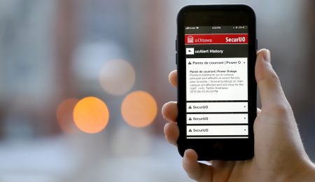 UOAlert is an app students can download to alert them of news on campus including attacks. Photo: Rame Abdulkader/Fulcrum