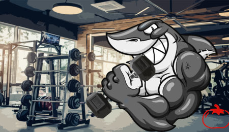 Gym Shark working out