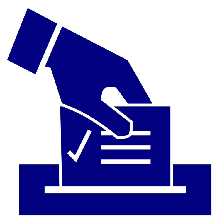 ballot being cast