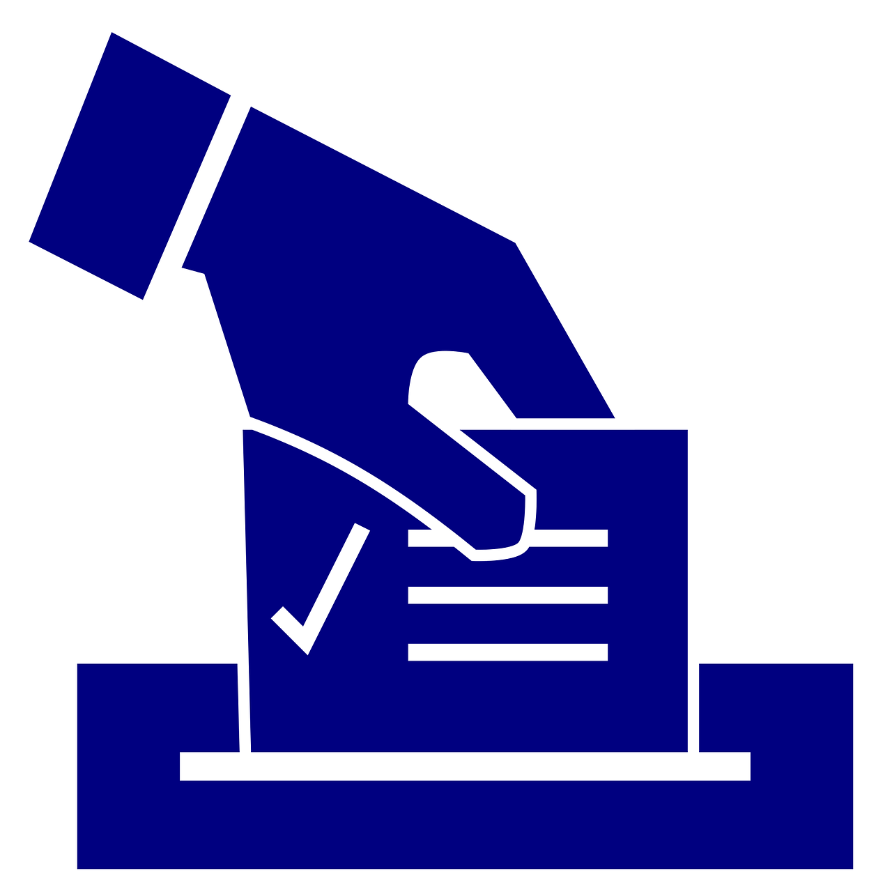 ballot being cast