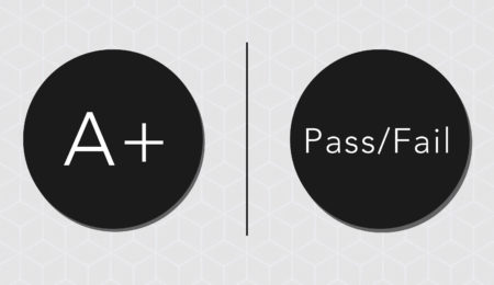 A + or pass/fail