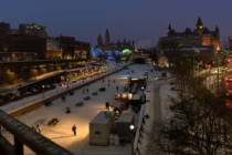 The Rideau Canal at night