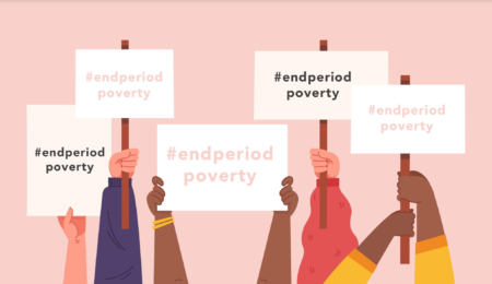 End Period Poverty protesters