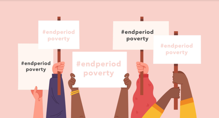 End Period Poverty protesters