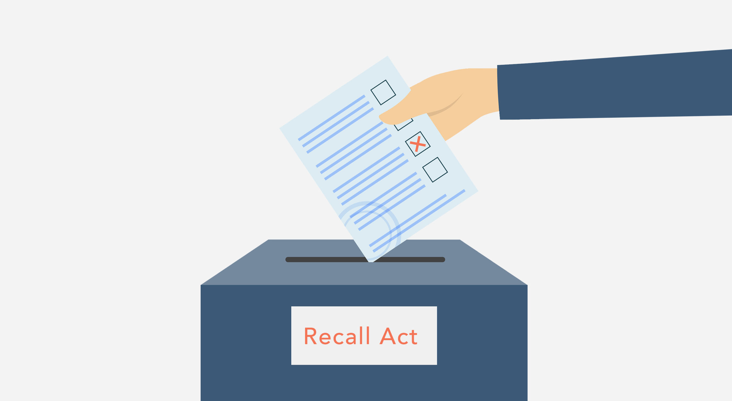 A graphic of a voting ballot