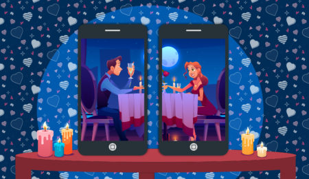 A diner date over the phone