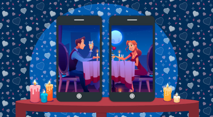 A diner date over the phone