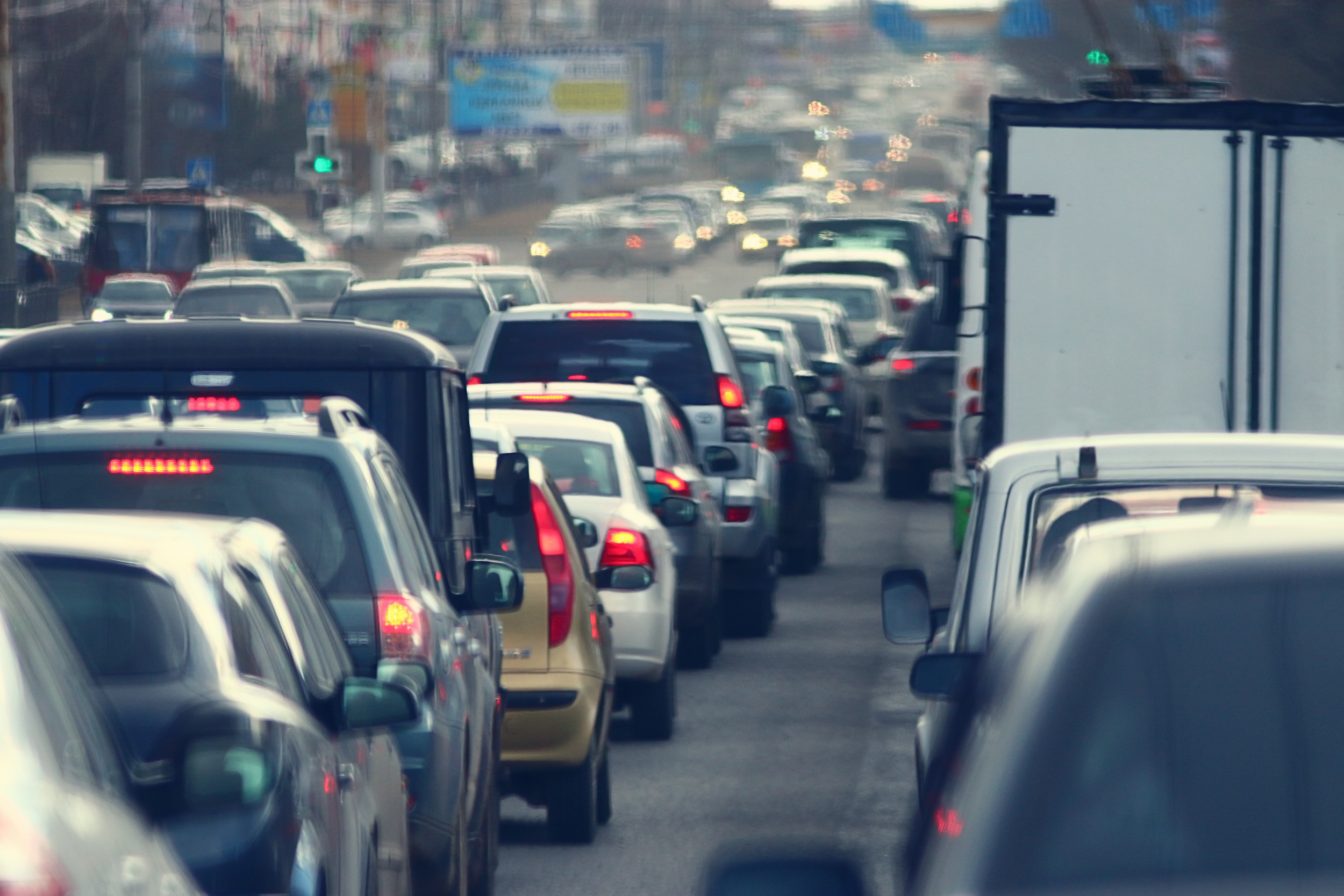 A traffic jam