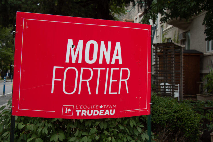 Mona Fortier sign
