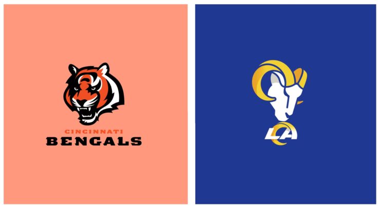 The Rams and Bengals logos