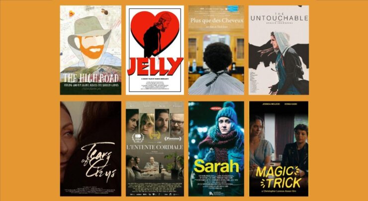 Film posters for the eight films from the Ottawa Canadian Film Festival