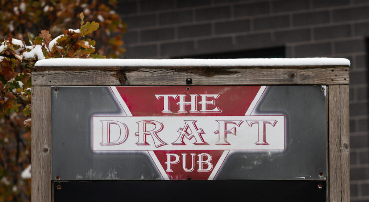 Sign for the Draft Pub