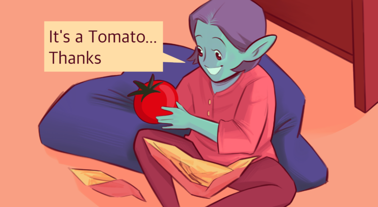 Tomato thanks graphic