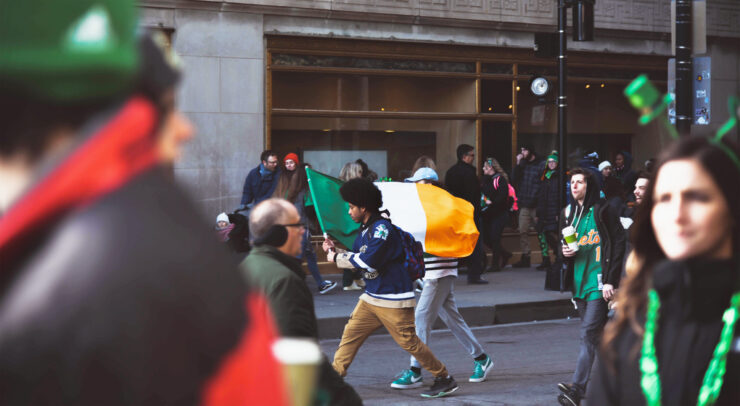 Image from a St. Patrick's Day parade