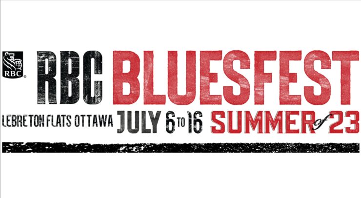 RBC Bluesfest heading announcing the festival from July 6–16, 2023