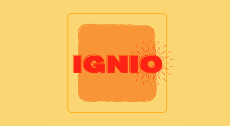 A graphic of Ignio's name.