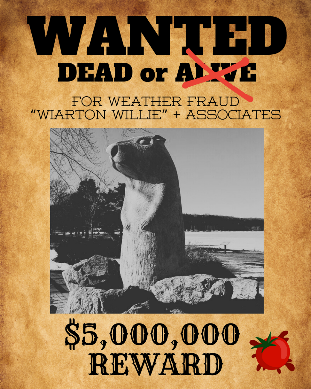 wanted dead or alive wiarton willie