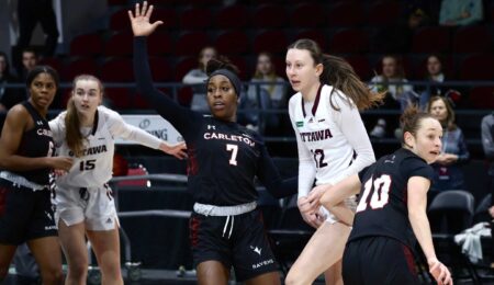 allie mccarthy and dorcas buisa at capital hoops