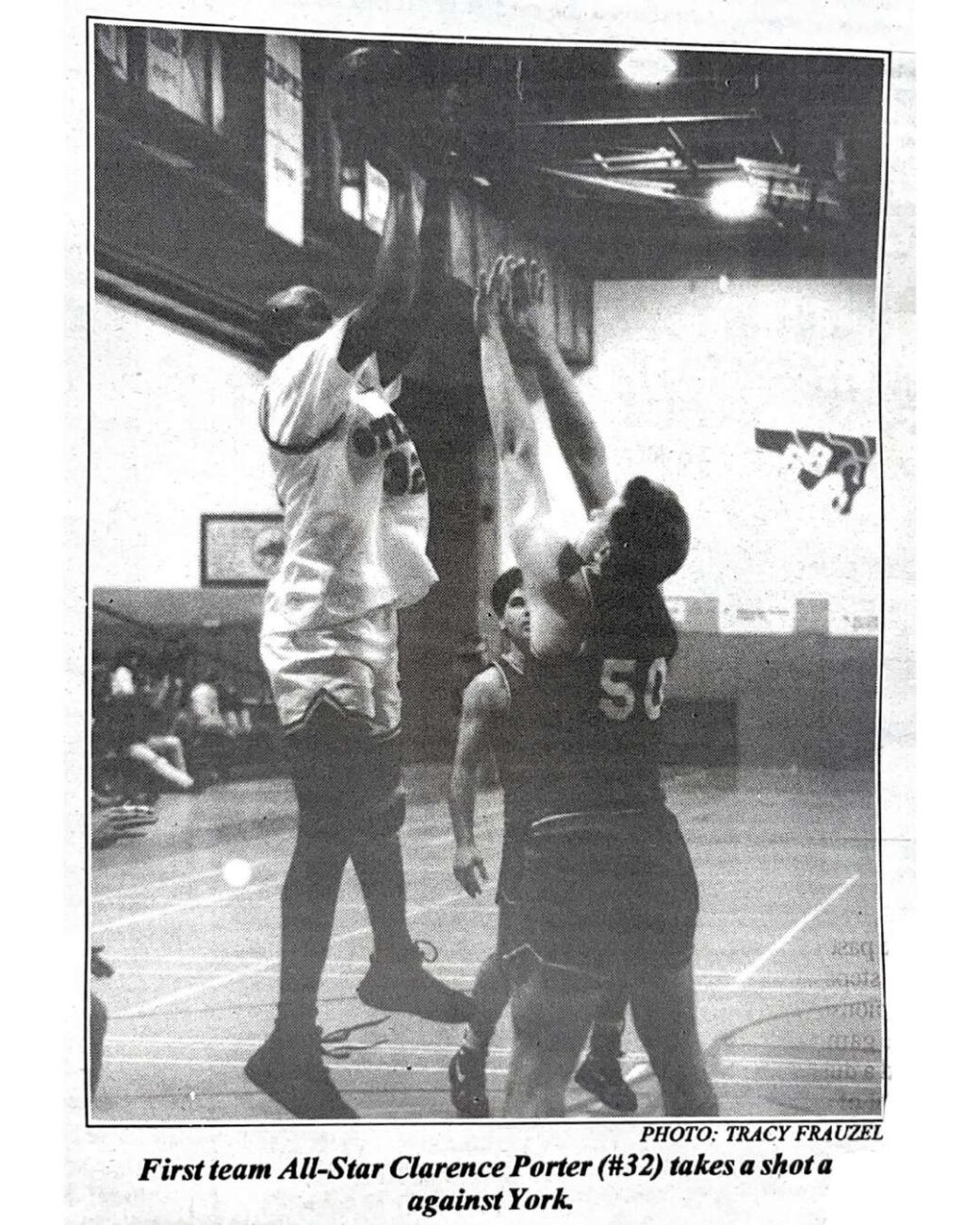 clarence porter takes a shot against York