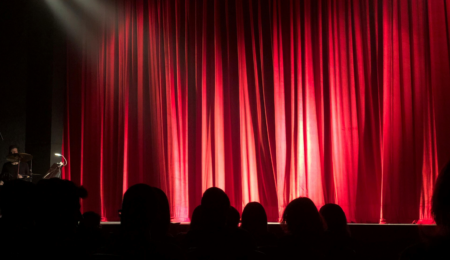 An image of the curtain set up for uoTalent