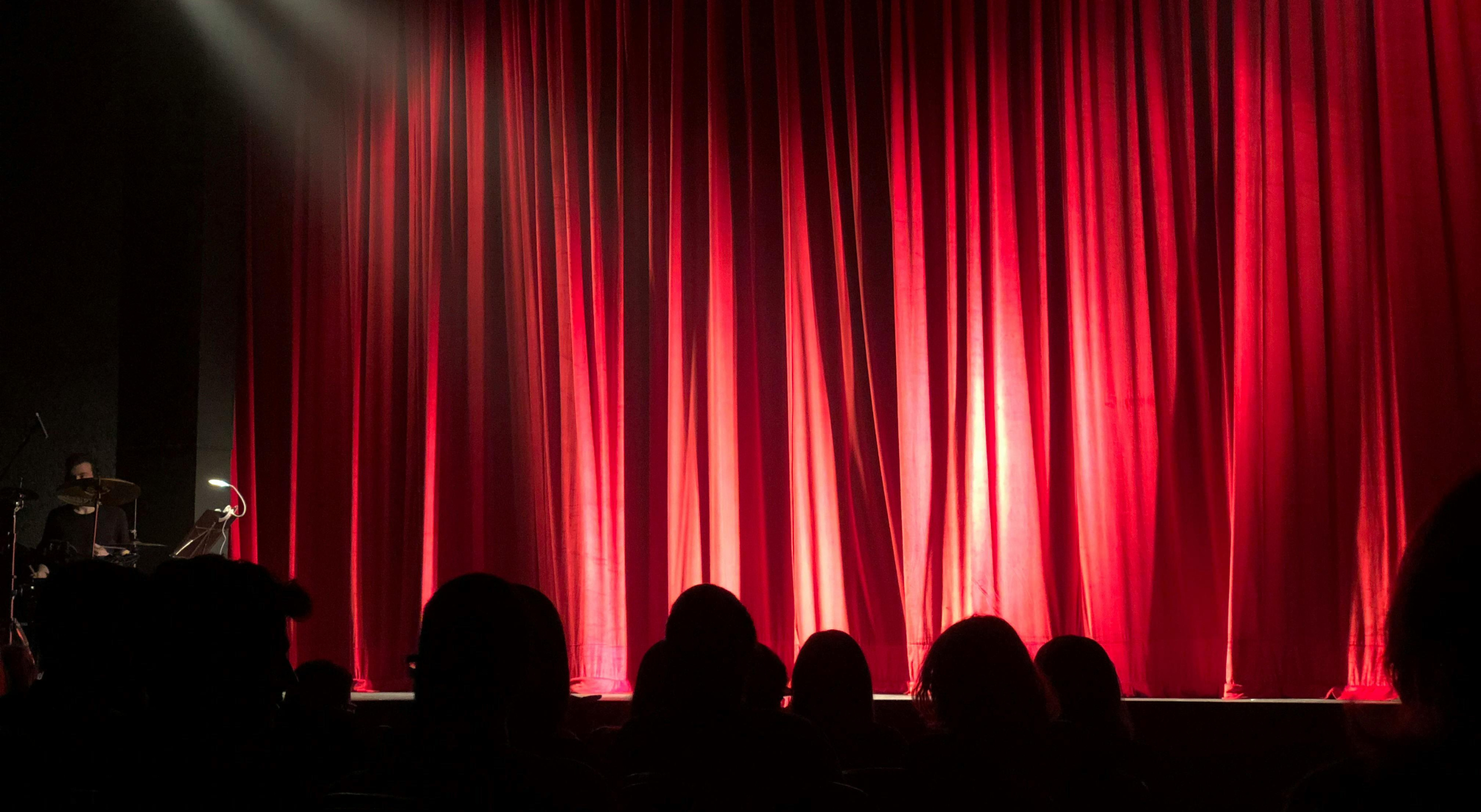 An image of the curtain set up for uoTalent