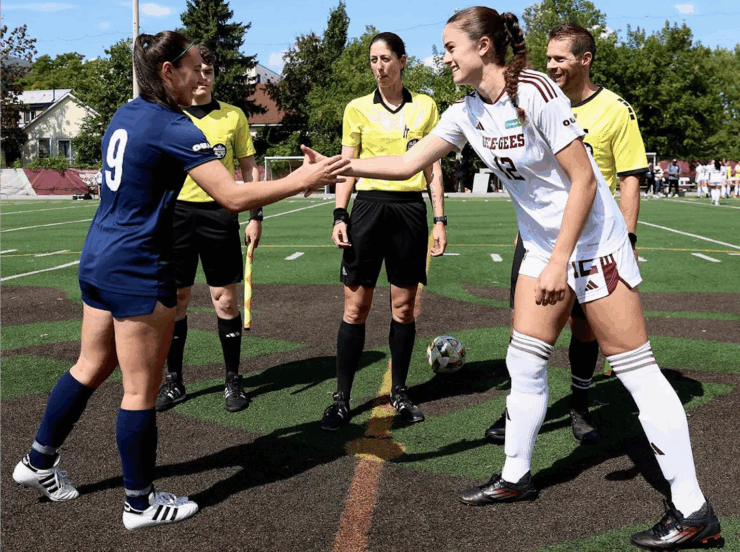 Gee-Gees’ Captain Maya Smith and Lakers’ lead scorer Cassidy Brooks