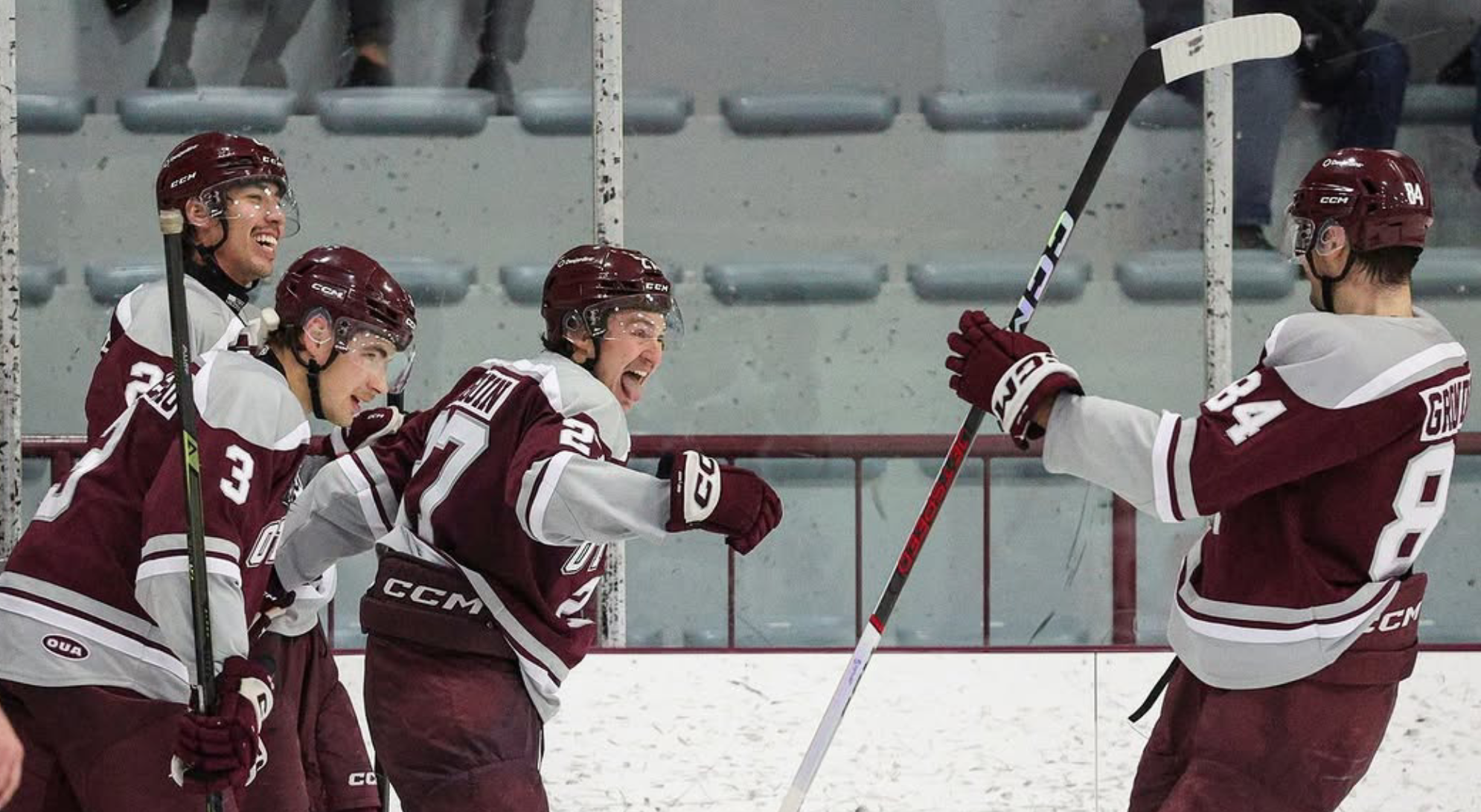 This past Sunday, the Gee-Gees’ men's hockey team hosted the UQTR Patriots at the Minto Sports Complex.