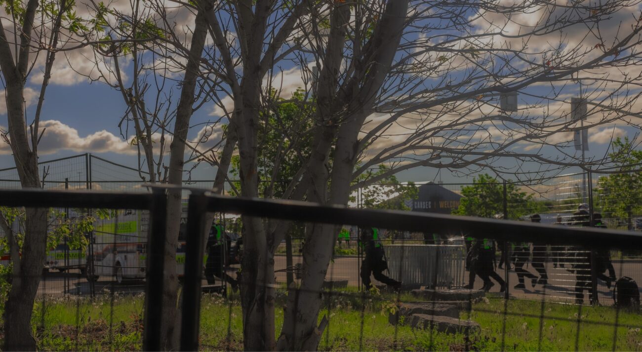 Tactical units headed to the Upland Station entrance. Photo: Bhoomi Dahiya/The Fulcrum.